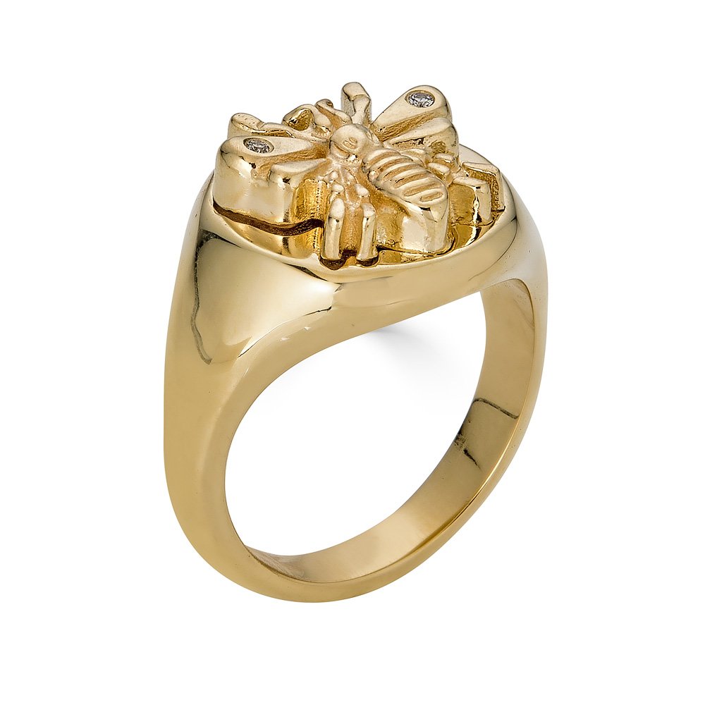 BEE SIGNET 15mm GOLD diamonds side.jpg