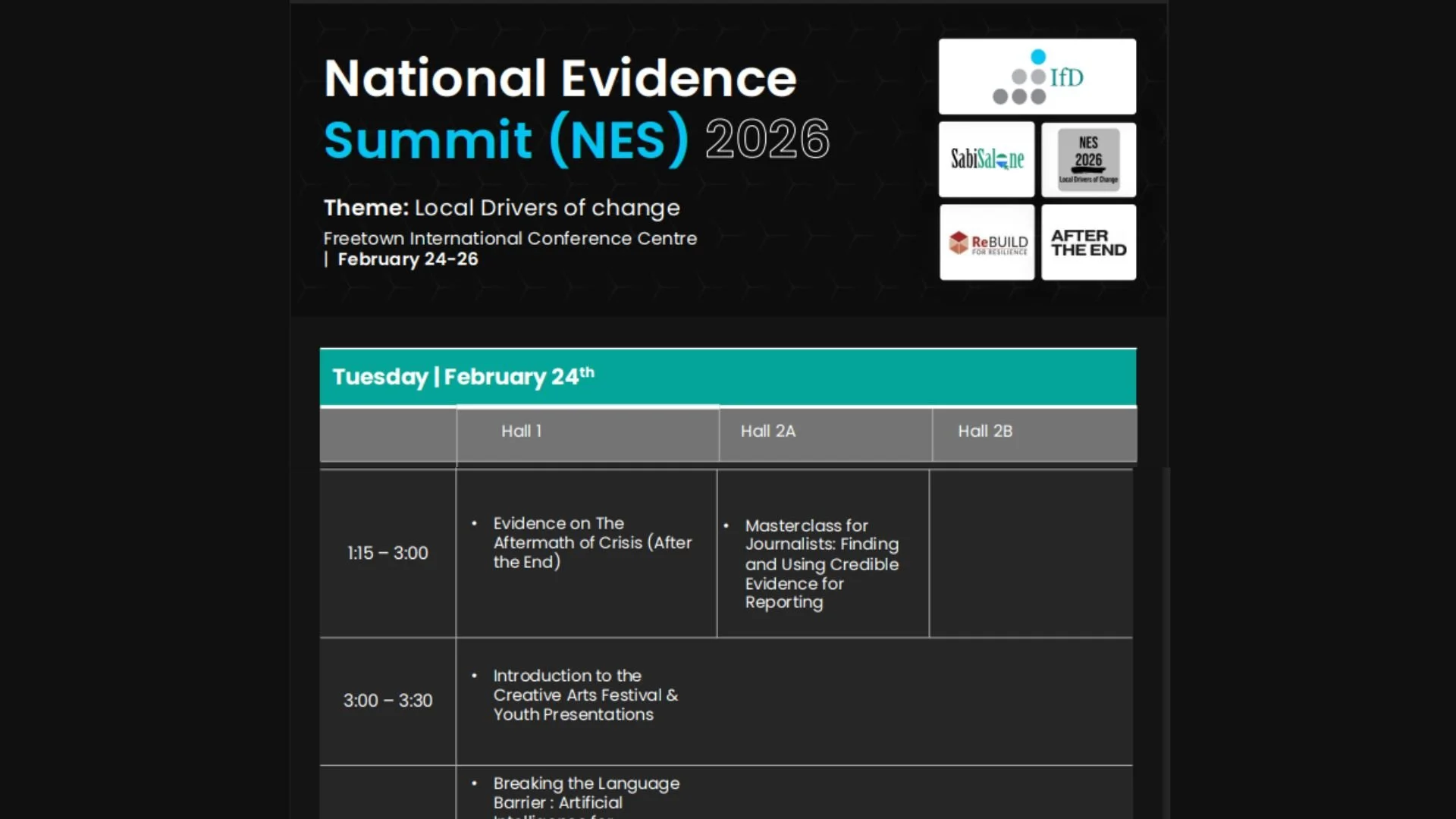 National Evidence Summit 2026 Sierra Leone