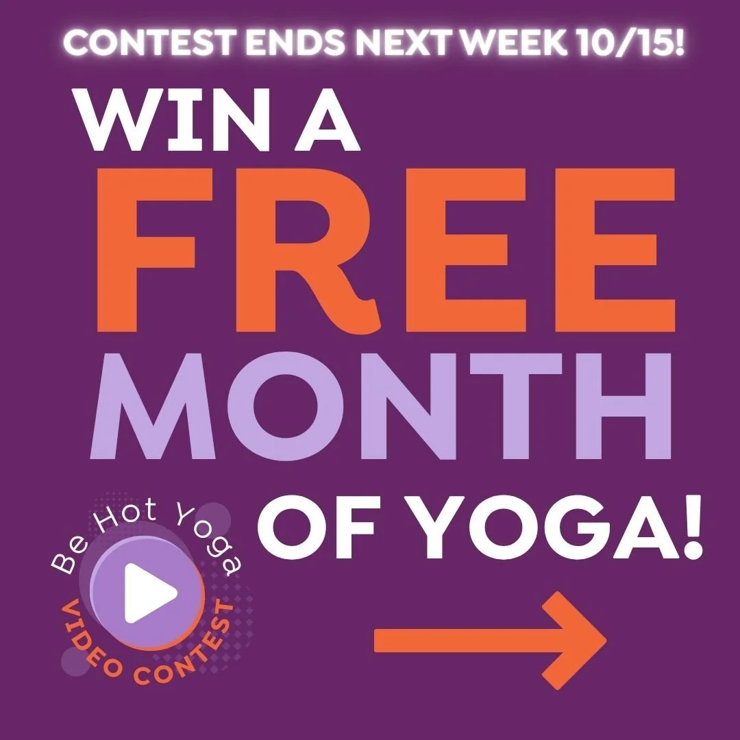 ⭐️ENTER TO WIN A FREE WEEK OF YOGA!! ⭐️⁠
⁠
💜CONTEST ENDS NEXT WEEK ON 10/15. 💜⁠
⁠
#yoga #bikramyoga #bikramyogaatlanta #hotyogaatlanta #hotyoga #behotbehappy #meditation #mindfulness #BeltLineAtlanta #bikram #mindful