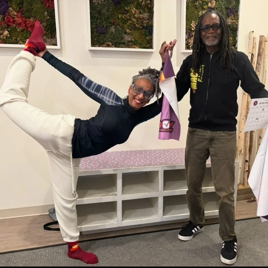 Congrats to Jimmy and Cherie for completing the 30 Day challenge!!

Happy Halloween Yogis! Snap a pic doing a yoga pose in your Halloween costume and TAG US!