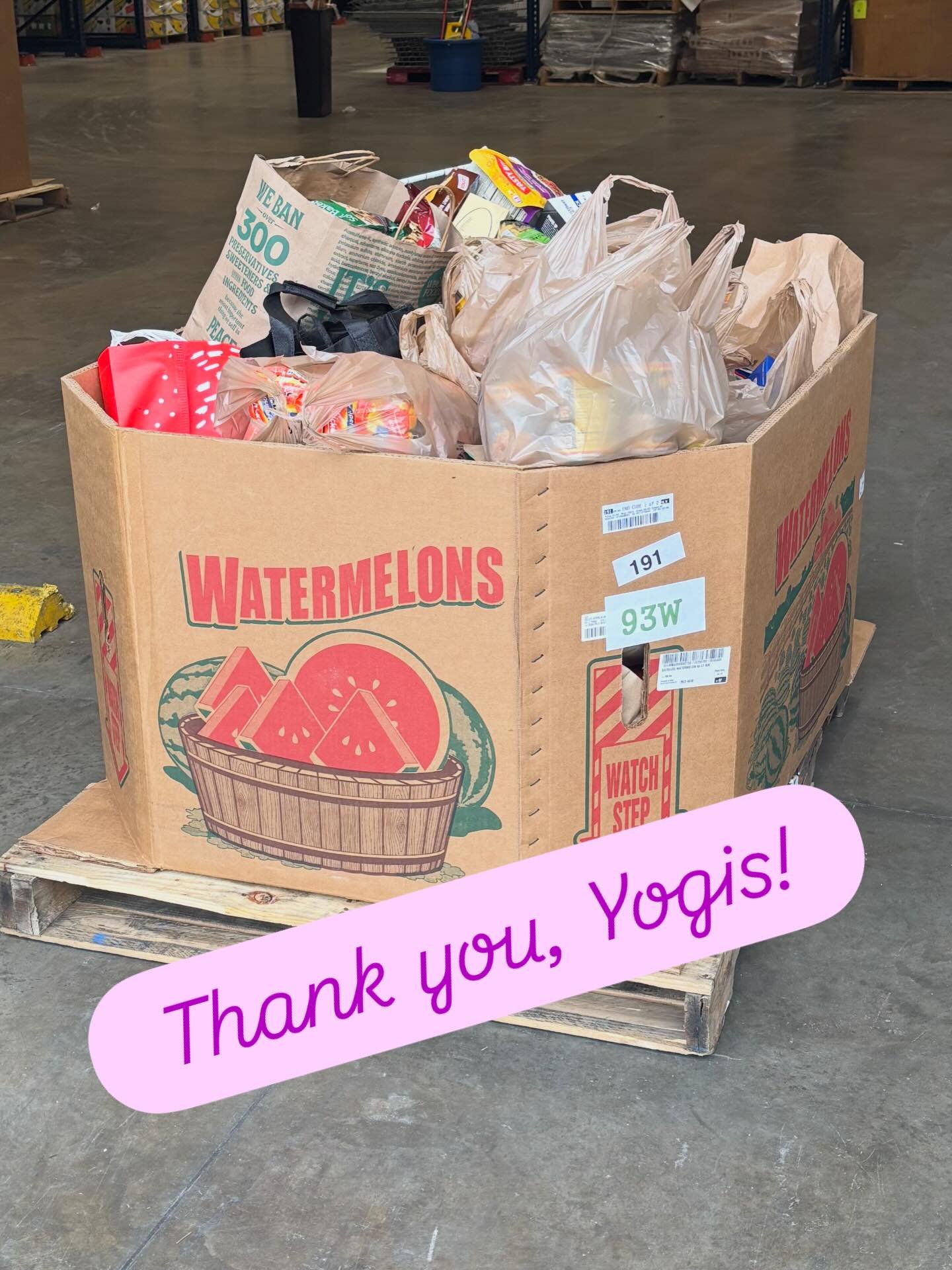 Wow! Just wow. Check out this giant box of generous donations from our yogis to the Atlanta Community Food Bank dropped off today! 💜💜💜💜

@acfb