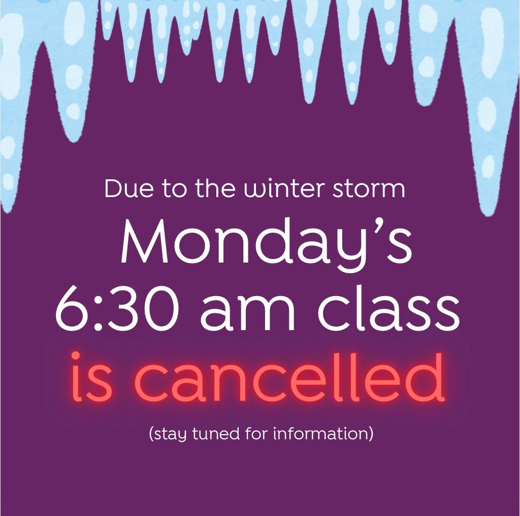 Greetings early birds! Tomorrow's 6:30am class is cancelled due to the icy conditions out there. Stay home, stay warm and stay safe--we'll see you soon in the hot room!⁠
⁠
#yoga #bikramyoga #bikramyogaatlanta #hotyogaatlanta #hotyoga #behotbehappy #m