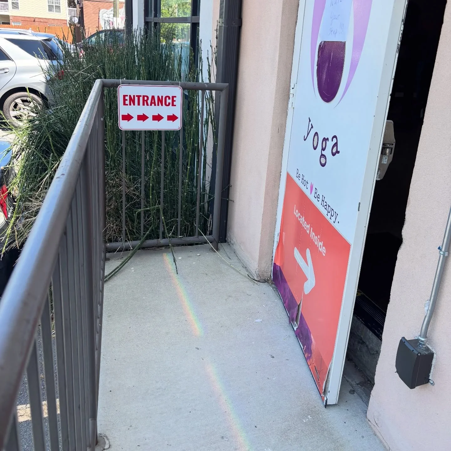 Follow the rainbow right into the hot room!