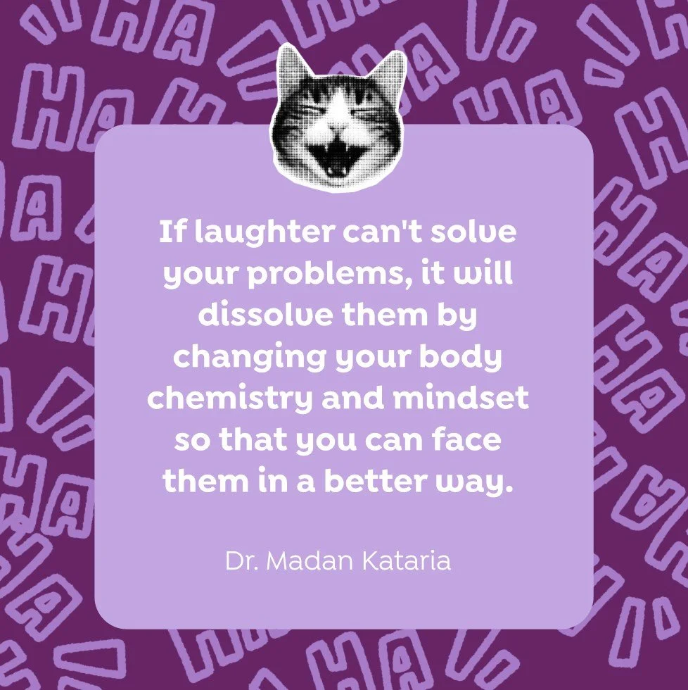 Yogis! Today is World Laughter Day 😂 And that's nothing to laugh at because laughter--in addition to being the best thing (next to yoga) in the whole world--also comes with a host of amazing health benefits:⁠
⁠
🤗 Produces a general sense of well-be