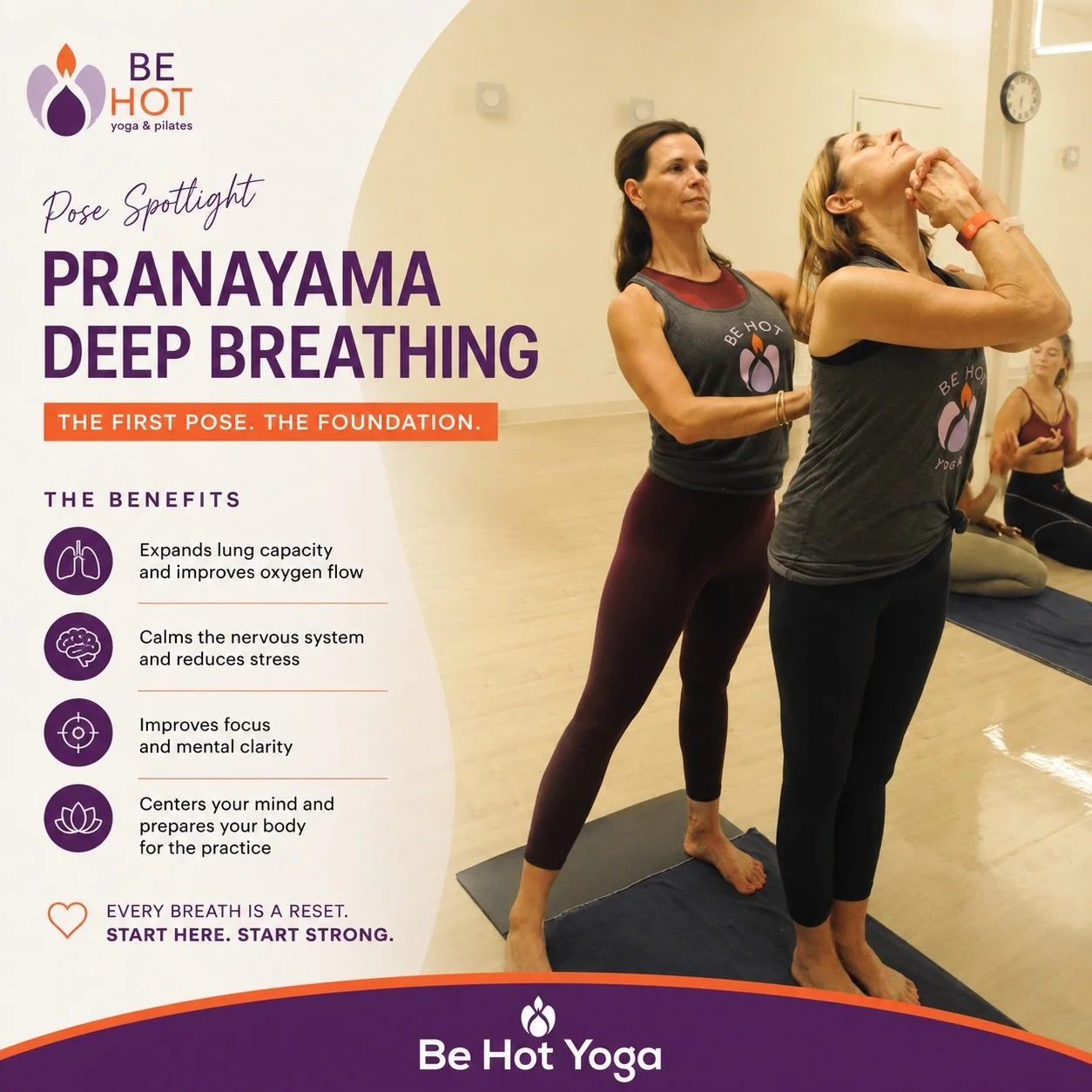 The first pose. The first breath. The reset your body didn&rsquo;t know it needed. 🔥 #hotyoga