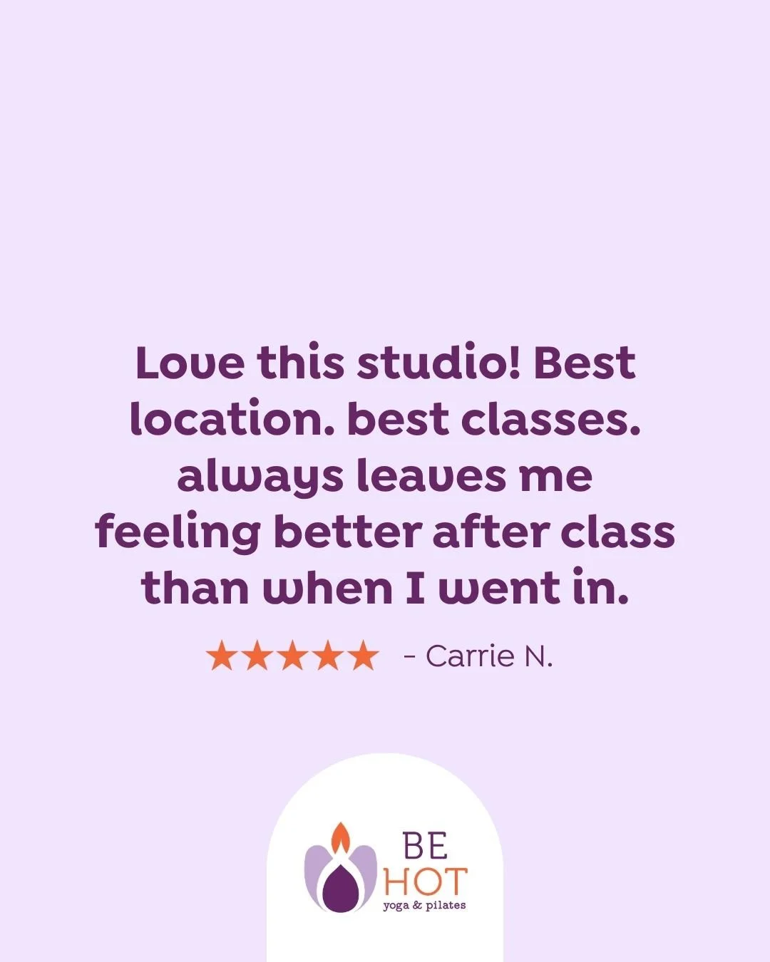 More love from our amazing students 💜 Come join us in the hot room and see how it can transform you, too 🥰⁠
⁠
#yoga #bikramyoga #bikramyogaatlanta #hotyogaatlanta #hotyoga #behotbehappy #meditation #mindfulness #BeltLineAtlanta #bikram #mindful