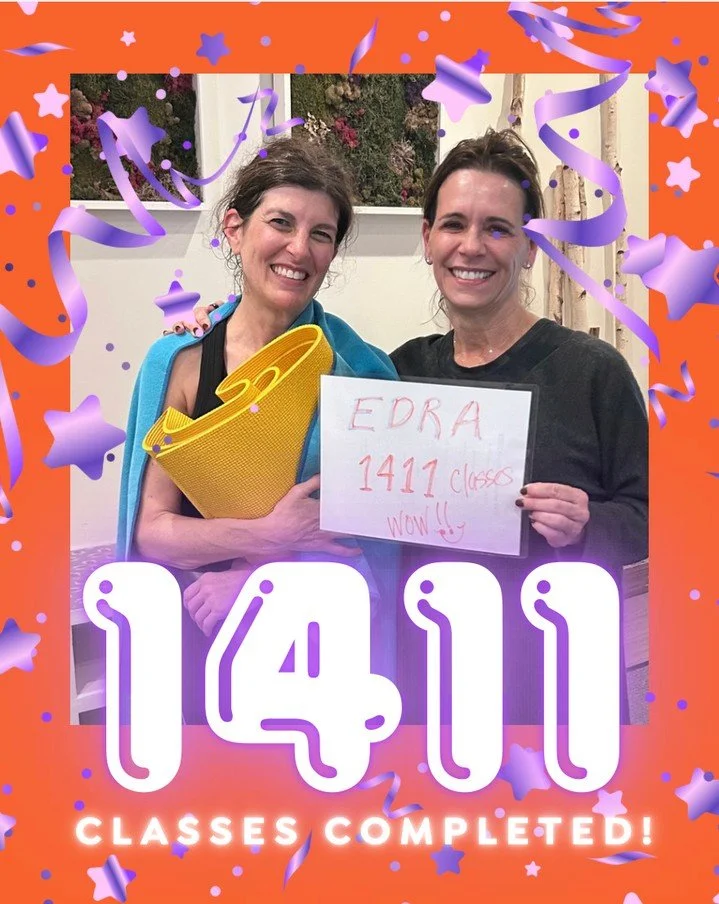 How do you spell inspiring? E-D-R-A. Congratulations to Edra on completing over 1400 classes!! 🎉🎉🎉⁠
⁠
#yoga #bikramyoga #bikramyogaatlanta #hotyogaatlanta #hotyoga #behotbehappy #meditation #mindfulness #BeltLineAtlanta #bikram #mindful