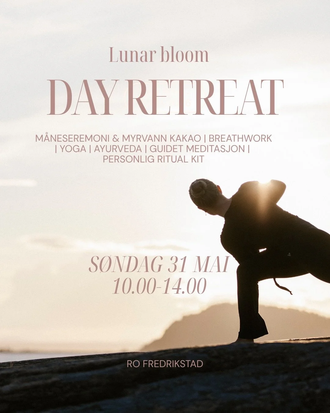 LUNAR BLOOM - DAY RETREAT 🌕🌸

Velkommen til en halv dag med dyp egenpleie, ritualer og fornyelse✨

S&oslash;ndag 31. mai, under fullm&aring;nens kraftfulle energi, inviterer jeg deg til et eksklusivt Day Retreat i Fredrikstad. Vi feirer overgangen 