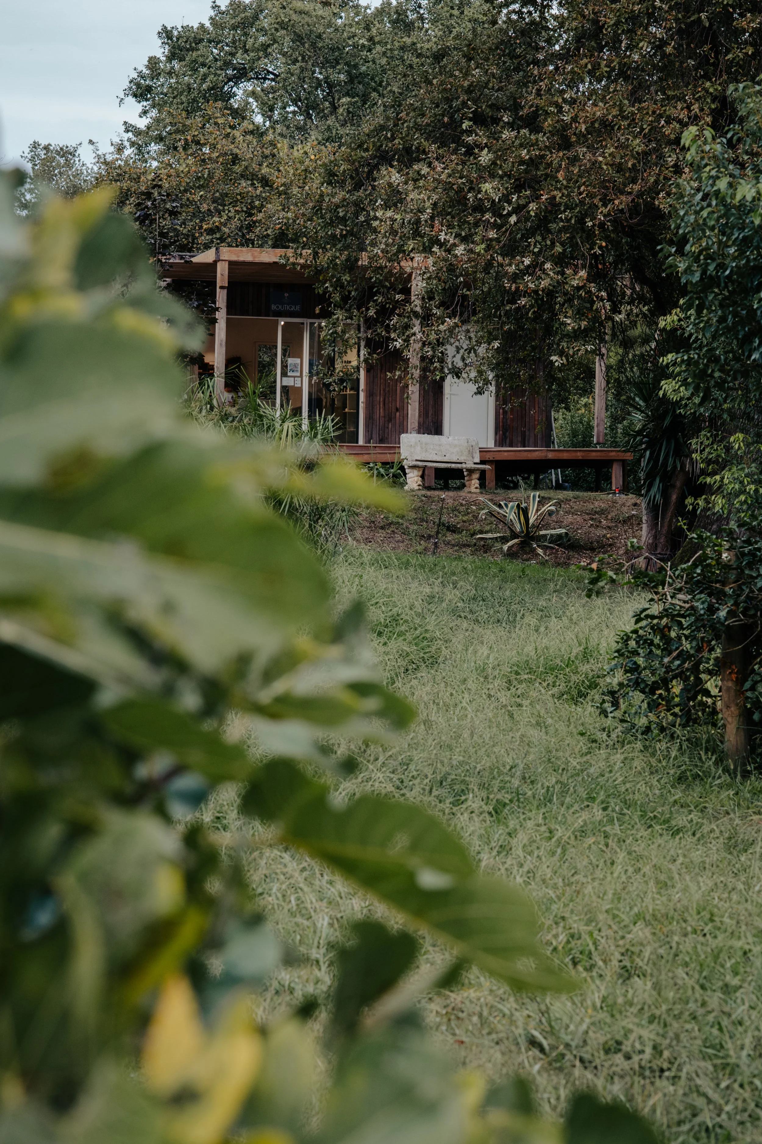 The boutique at Jardins de Bordéo, Corsica