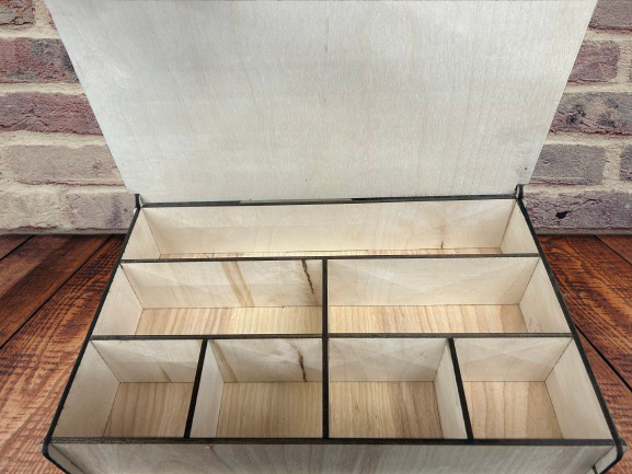 Wooden Compartment Box