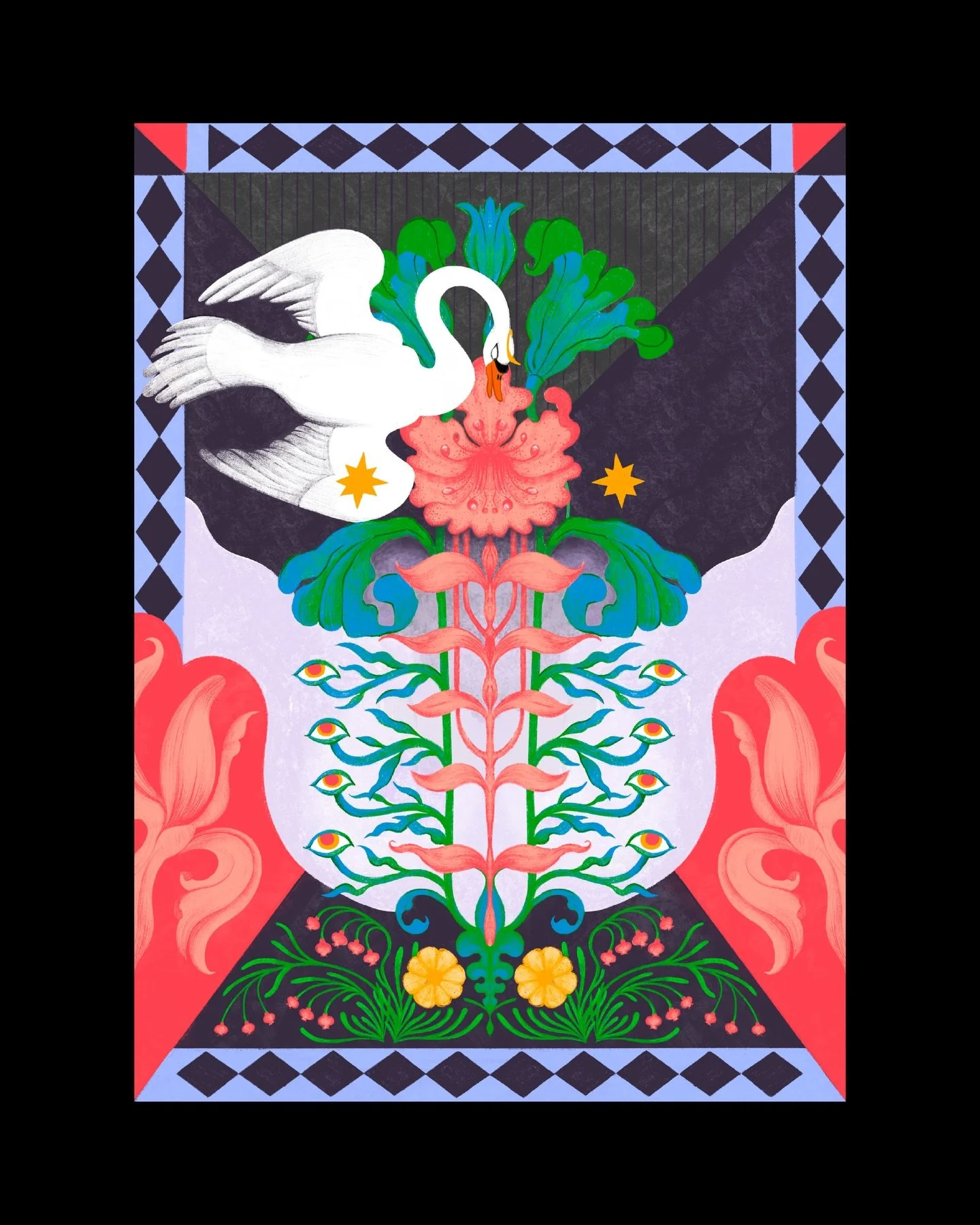 Illustration done over the holidays inspired by the Irish tale The Children of Lir 🦢🦢🦢🦢

Now that I&rsquo;ve moved to Ireland I&rsquo;ve been really curious about all things folklore and mythology. Should I turn this into a series?