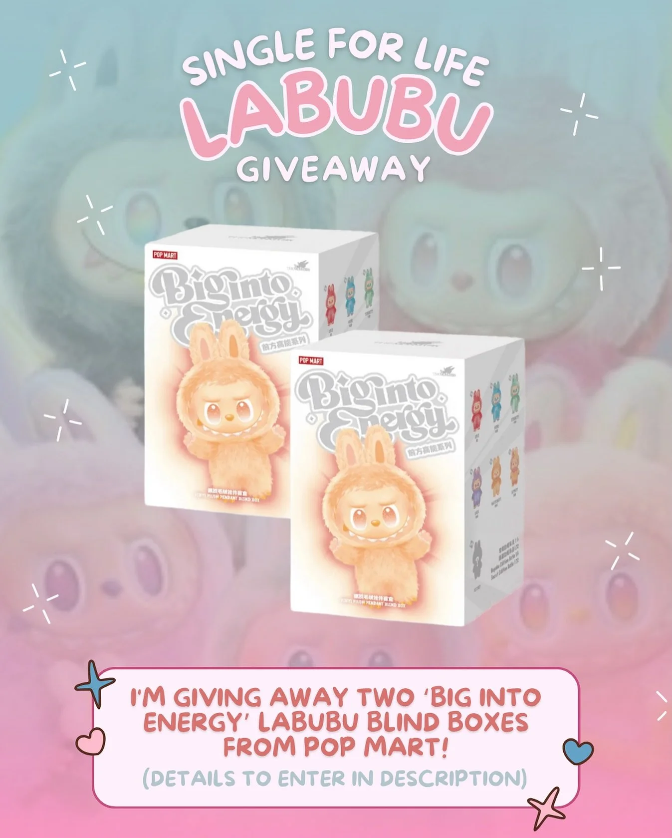 GIVEAWAY TIME&nbsp;✨ I&rsquo;m sooo excited about this one! I&rsquo;m giving away TWO #Labubu mystery boxes (aka you have double the chances to win) 🙃⚡️
&nbsp;
HOW TO ENTER
STEP 1: RSVP to my drop via the link in my bio 🔗
STEP 2: Post a TikTok usin