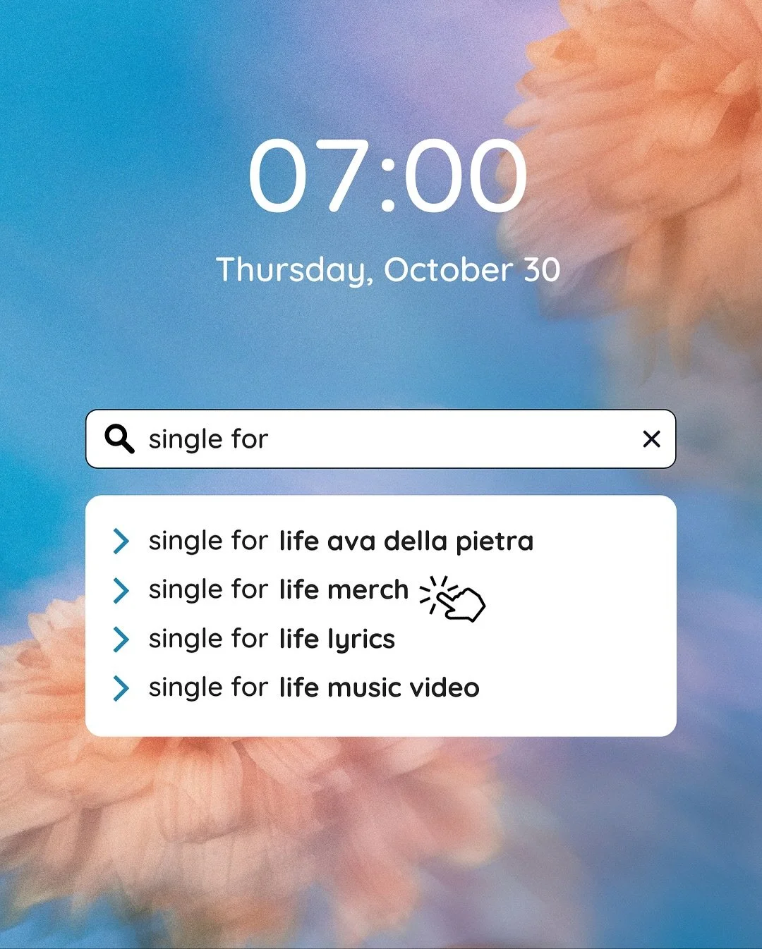 🥳 icymi: my new single for life merch is available now &mdash; shop via my link in bio!! 

#singleforlife #merchdrop #shopnow