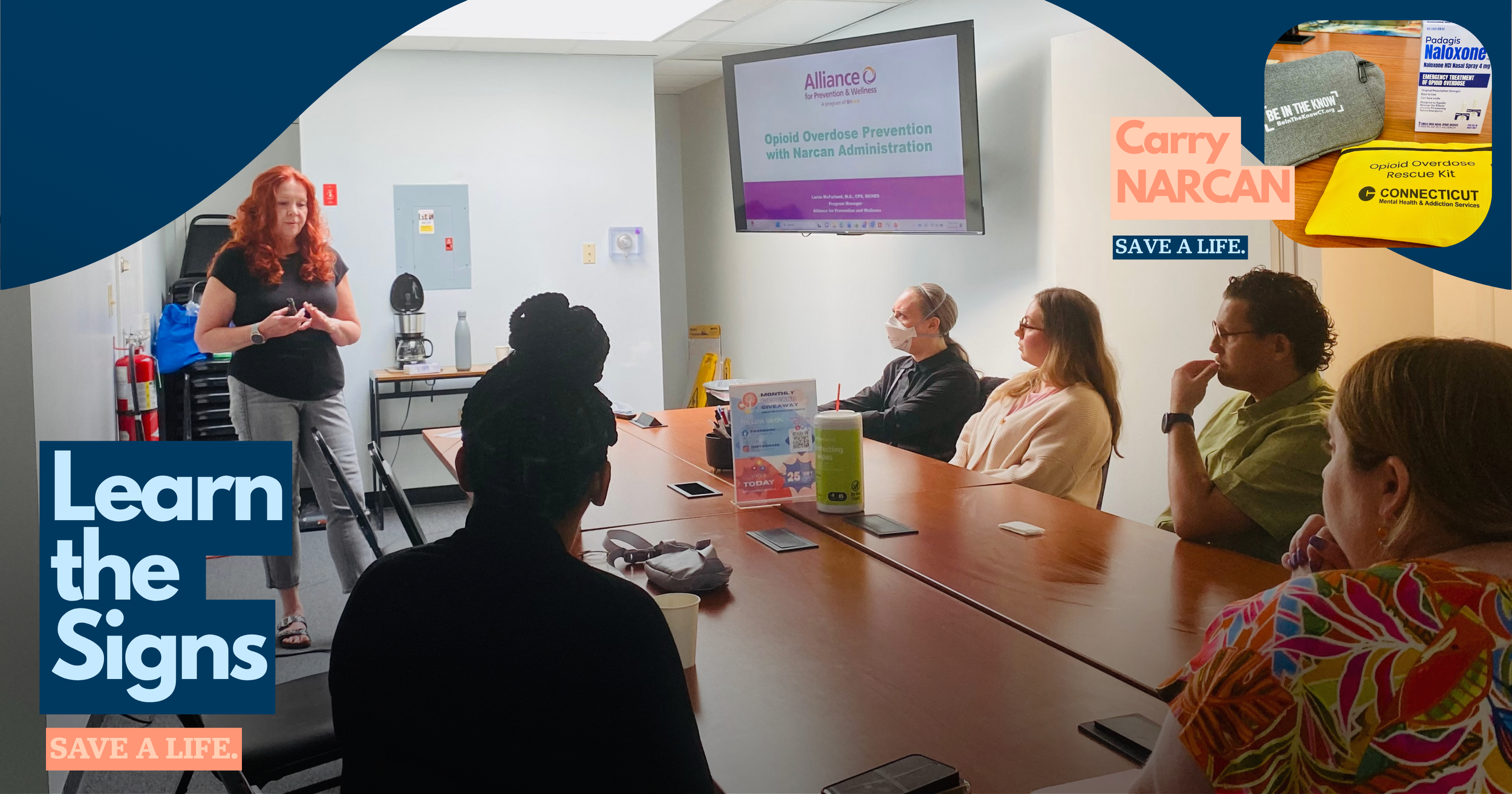 New Haven Behavioral Health &amp; Domestic Violence Teams Complete Narcan Training