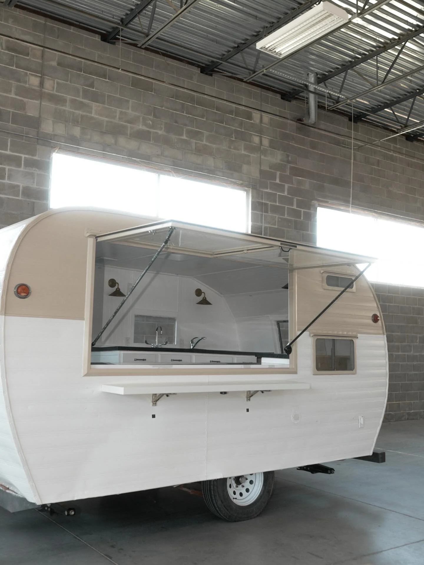 CAMPER FOR SALE | We&rsquo;re so excited for our gorg camper to find its next home! It&rsquo;s ready to go with its quartz serving counter, health inspection approved plumbing, 20 amp electrical, new tires, and fresh interior and exterior paint! All 
