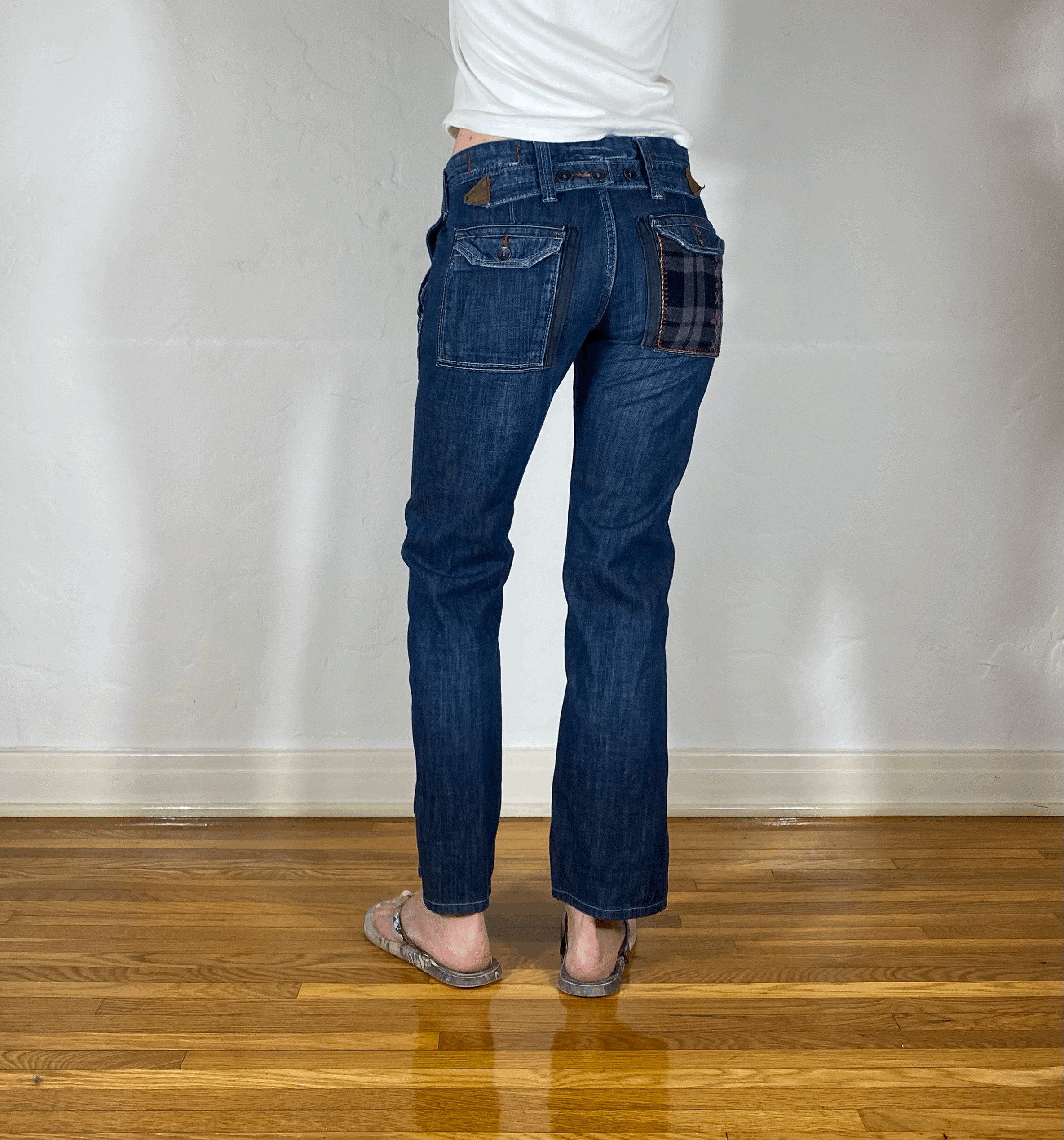 Japanese Cinch Back Pocket Jeans, S