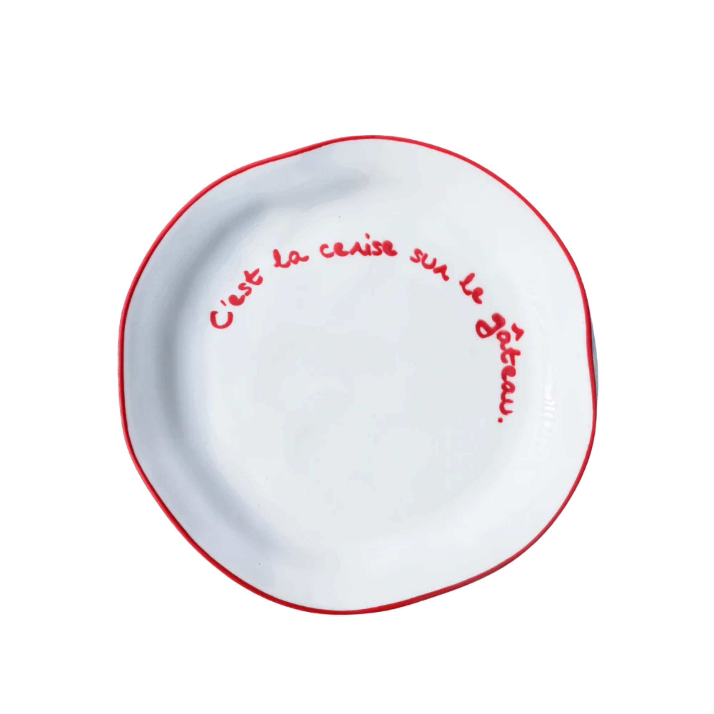 Statement Plate 'C'est la cerise sur le gâteau'