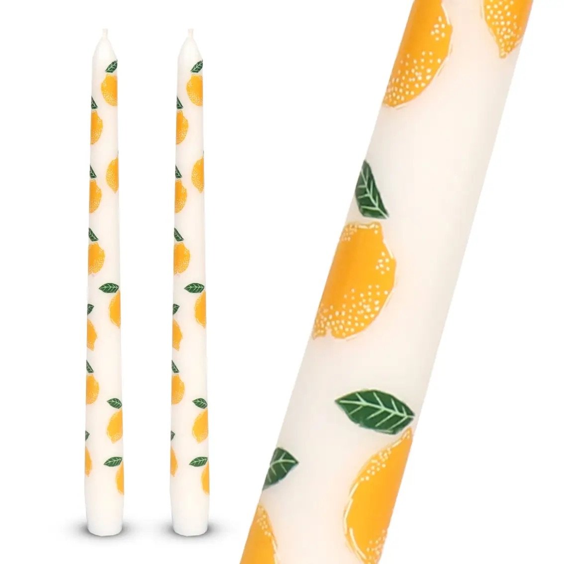 Lemon Taper Dinner Candles - 2 Pack 1.jpeg