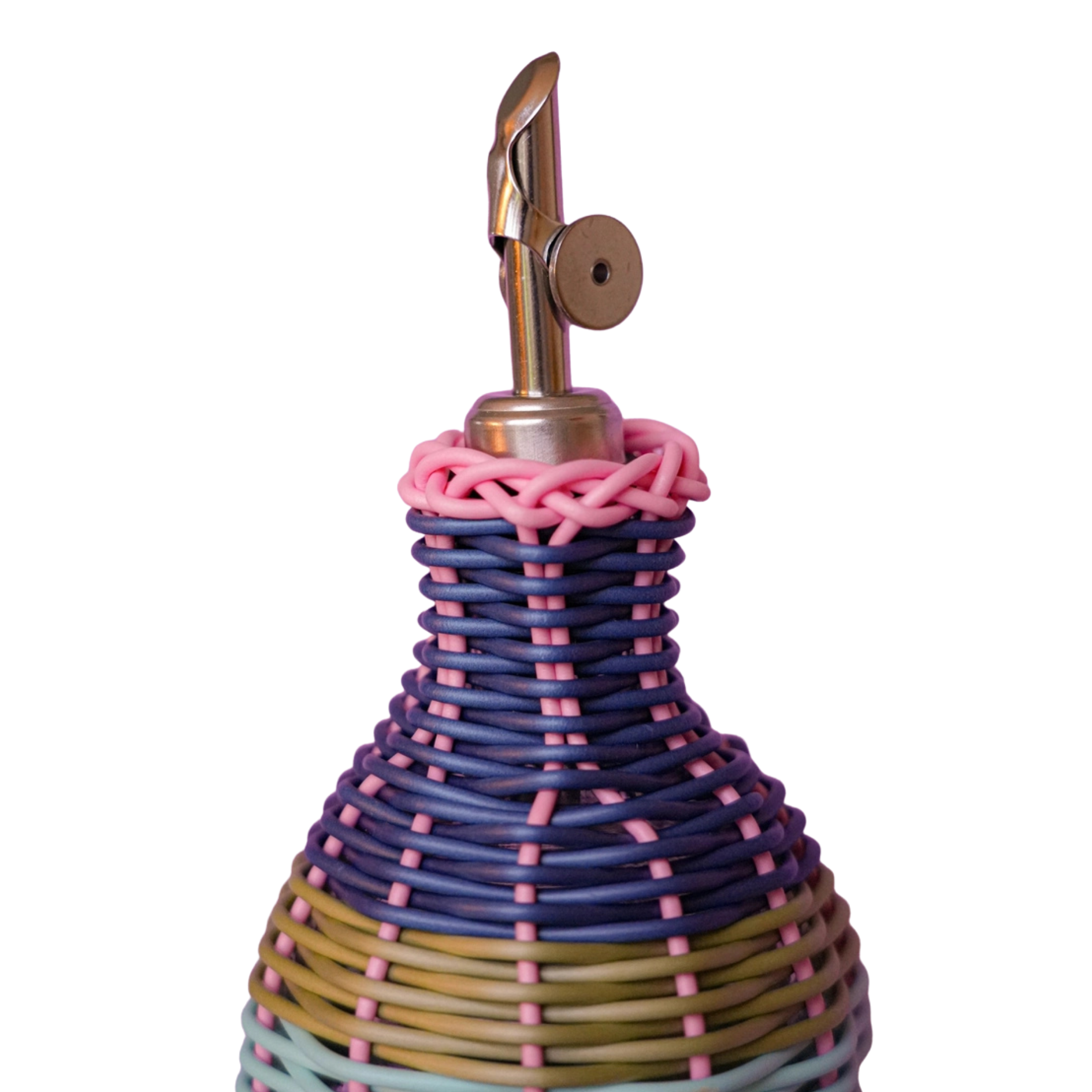 Our_Curated_Abode_Olive_Pourer_Pink-Navy-Maegen-Close-Up.png