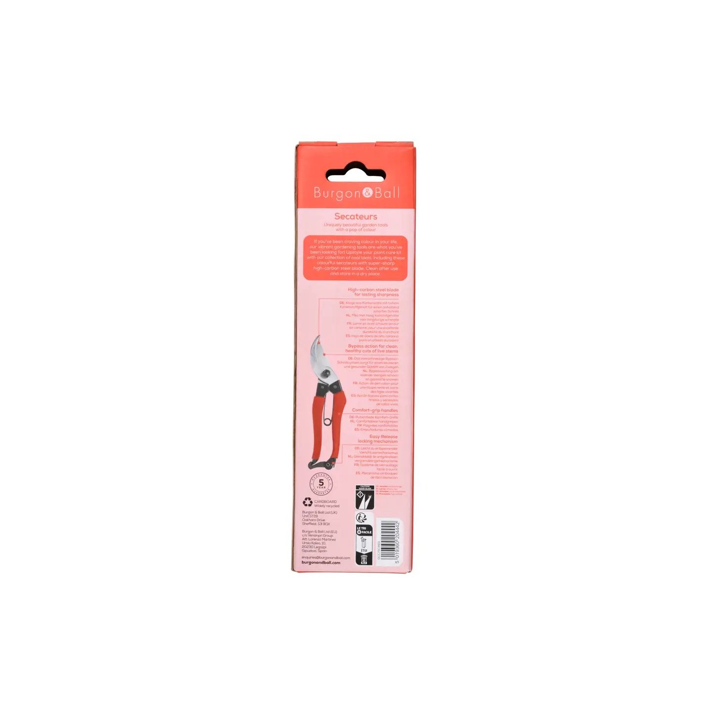 New Collectors Red Bypass Secateurs 5.jpeg