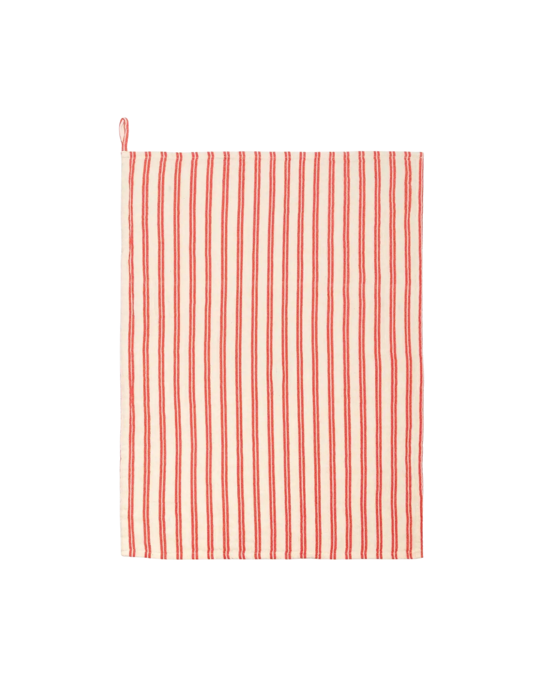 Cotton Hand Towel: Red Stripe