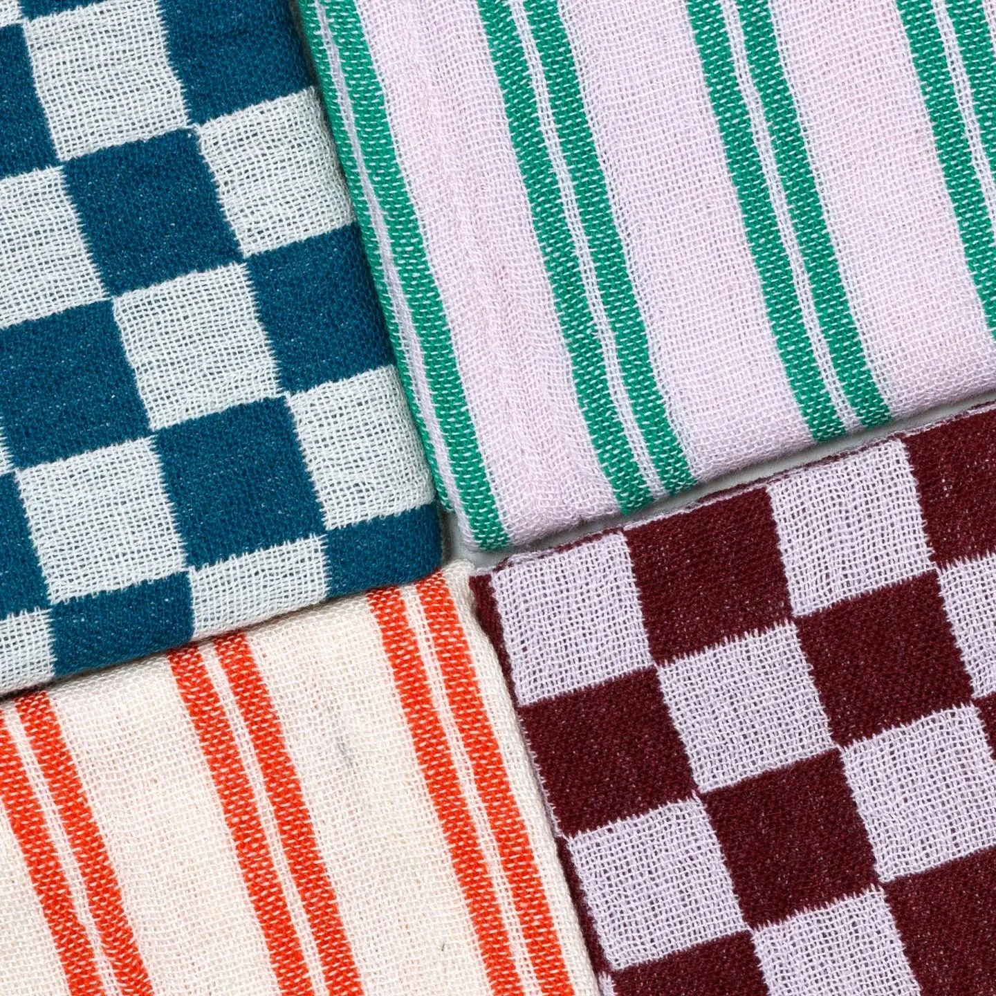 Cotton Hand Towel- Burgundy Check 7.jpeg