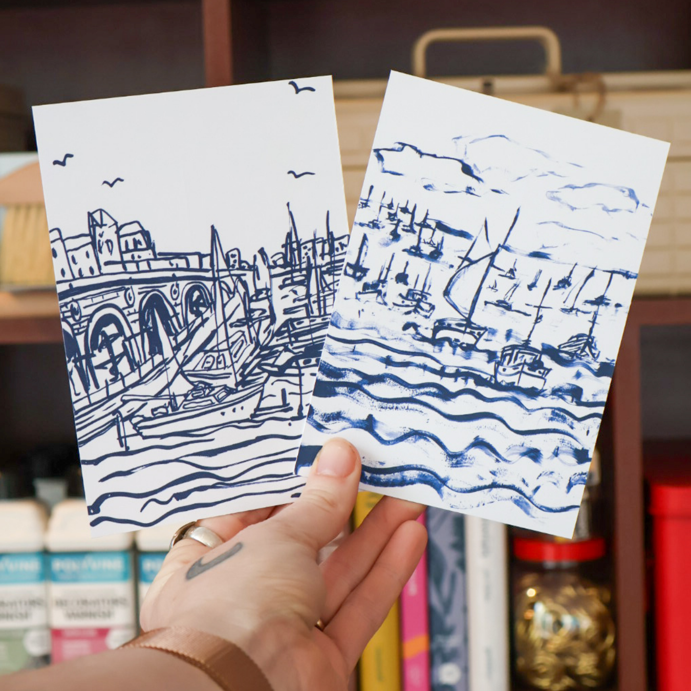 Megan-Metcalf-Harbour-Print-Ramsgate-Harbour-Postcards.png