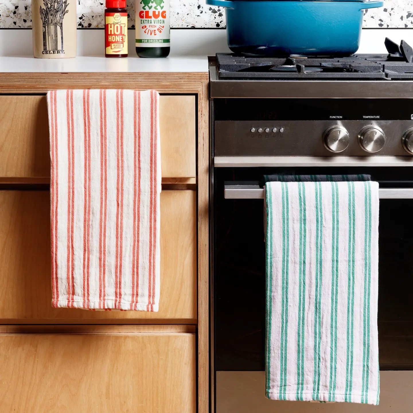 Soft and contemporary, our new lilac striped hand towel adds a gentle pop of colour to bathrooms and kitchens.  2.jpeg