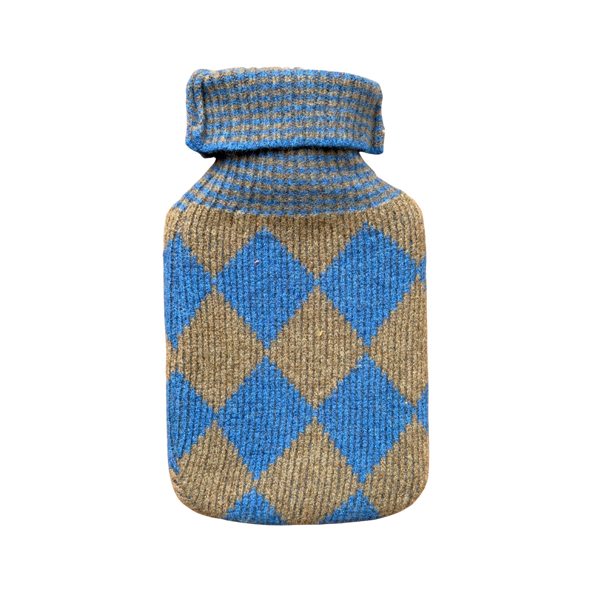 Agnes - Hot Water Bottle | Blue & Brown