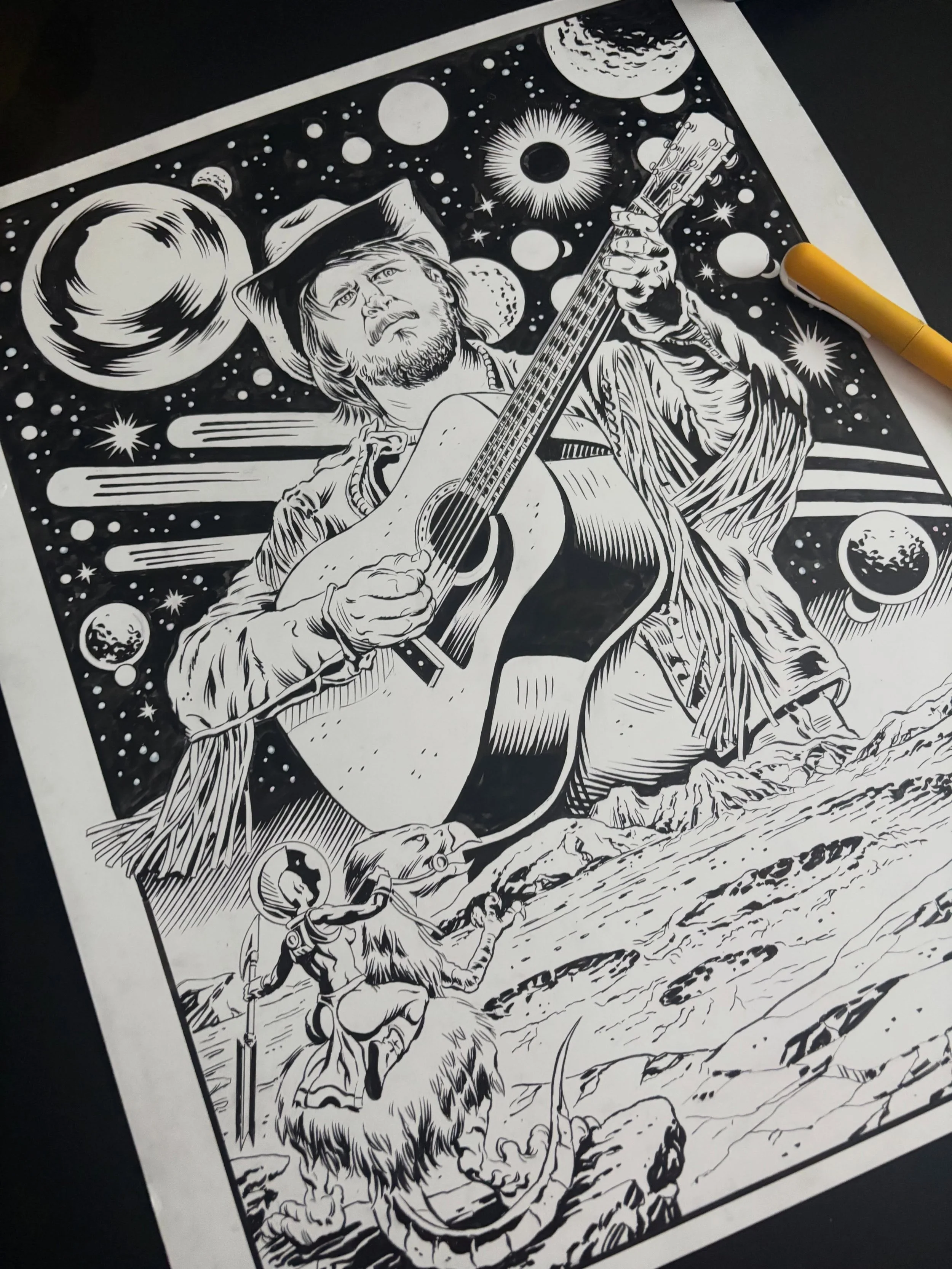 I&rsquo;m cooking up some fun with Northwest Arkansas&rsquo;s own Folk Music treasure @willicarlisle on a new tee design. 

Willi&rsquo;s new album, &ldquo;Universal Bubba&rdquo; is coming out and I&rsquo;m pleased as punch to be part of the party. 
