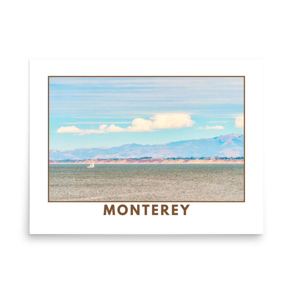 View of Monterey Premium Matte Poster