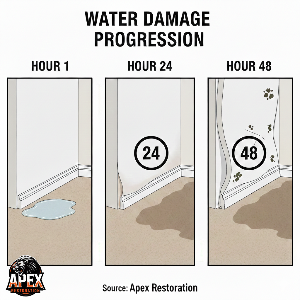 The 48-Hour Rule: Why “Wait and See” Is a Water Damage Disaster
