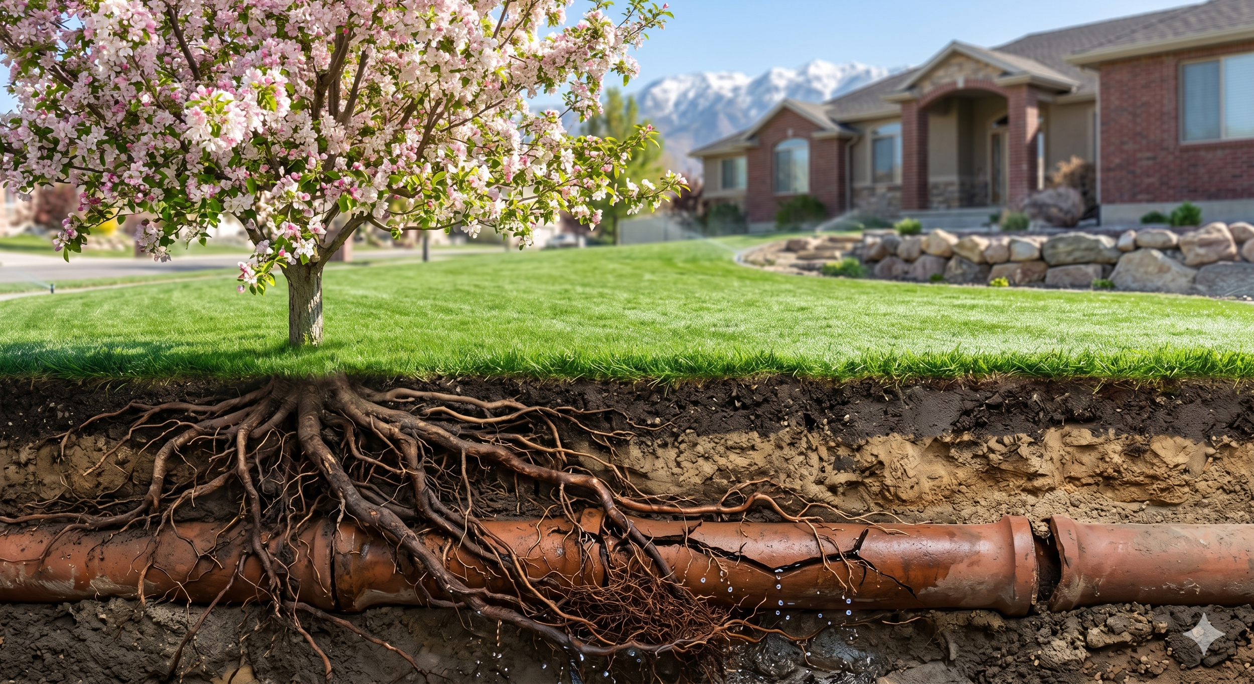 Spring Root Intrusion: Why Your Utah Home’s "Plumbing Health" Depends on Your Landscaping