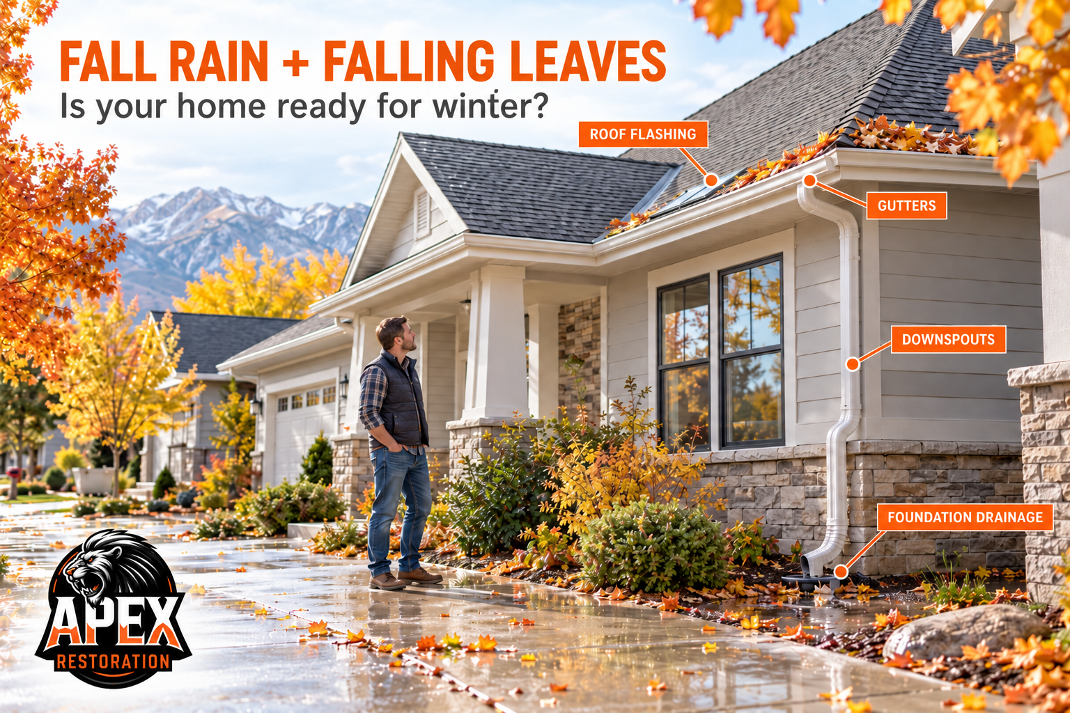 Fall Rain, Leaves, and Water Damage: What Utah Homeowners Should Watch for Before Winter