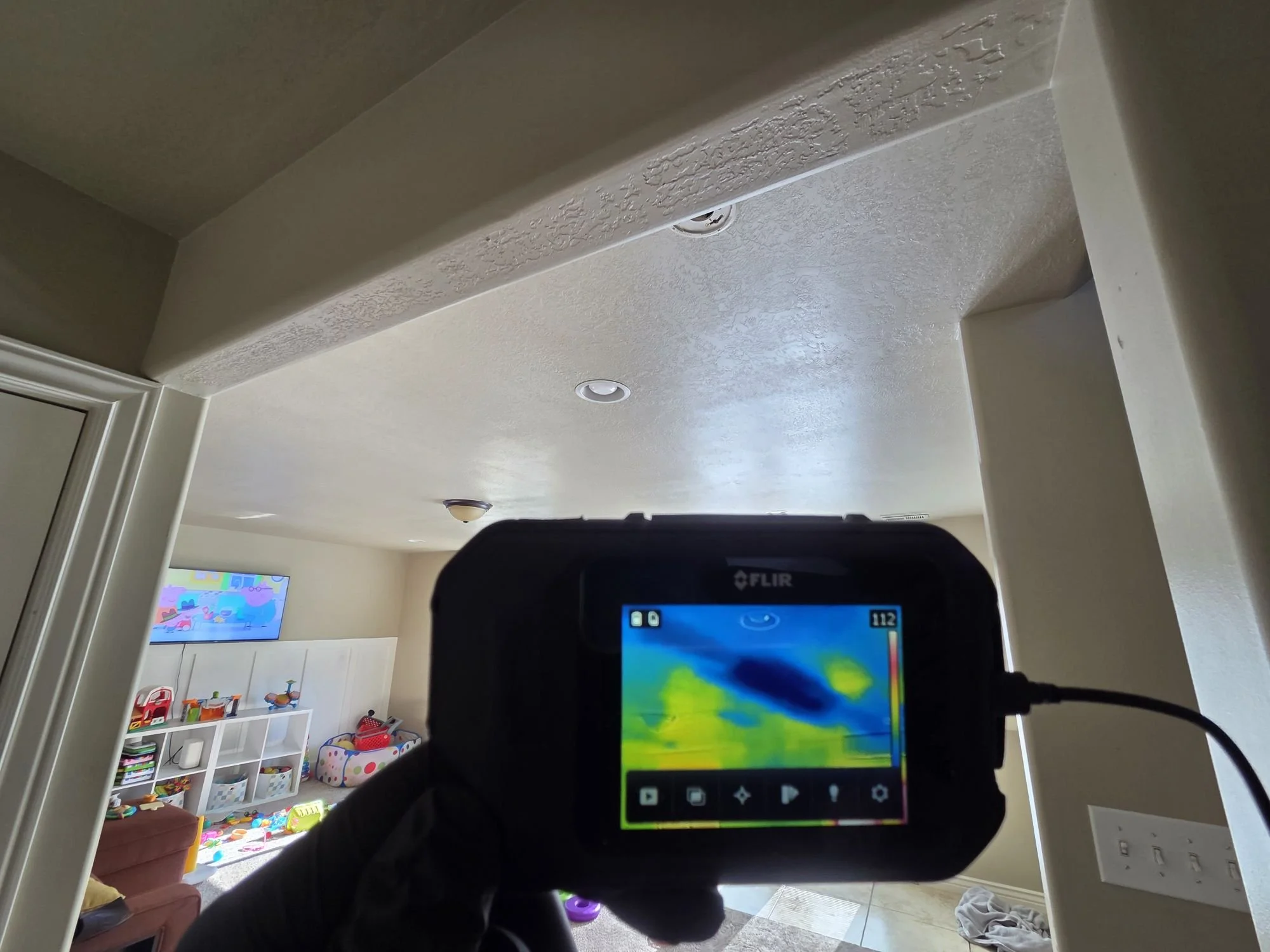 Apex Restoration structural drying equipment removing hidden moisture after water damage in a Utah home