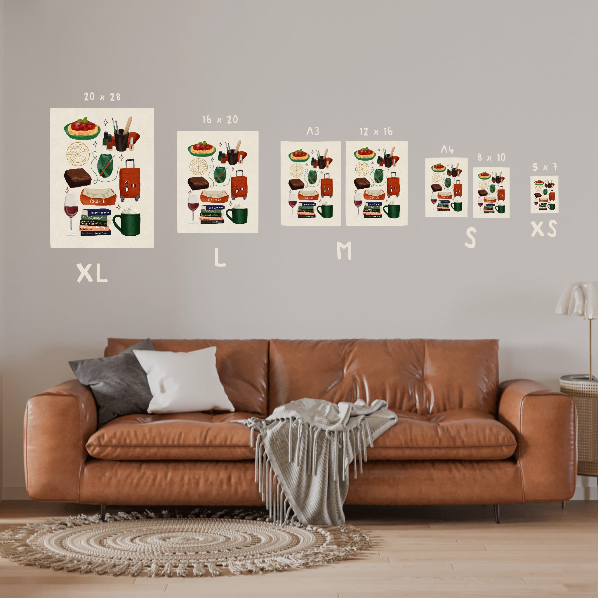 Your Favourite Things As A Personalised Art Print