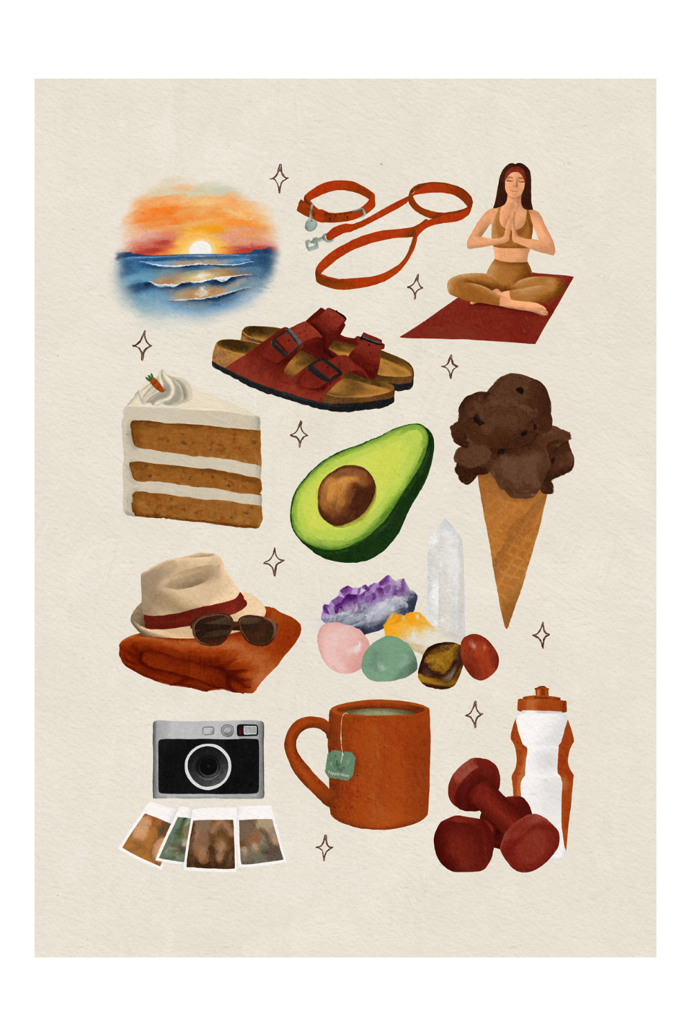 personalised favourite things print