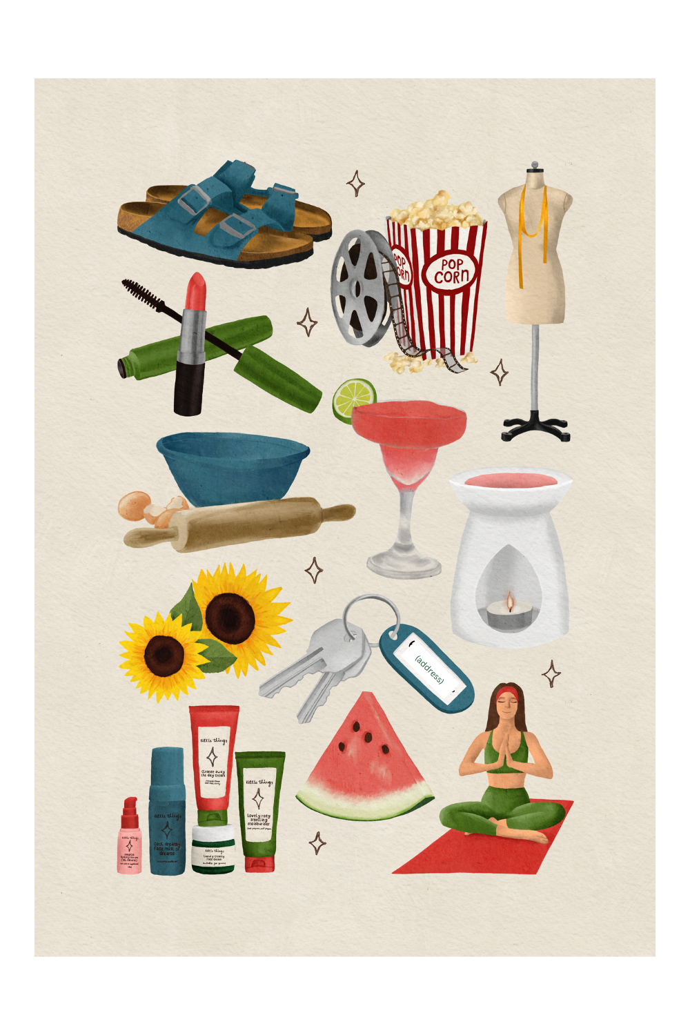 personalised favourite things print