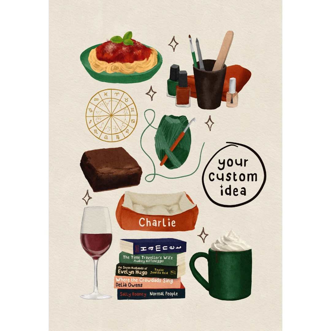 Your Favourite Things As A Personalised Art Print
