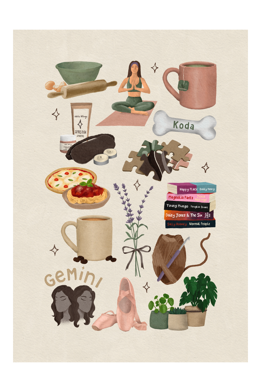 personalised favourite things print