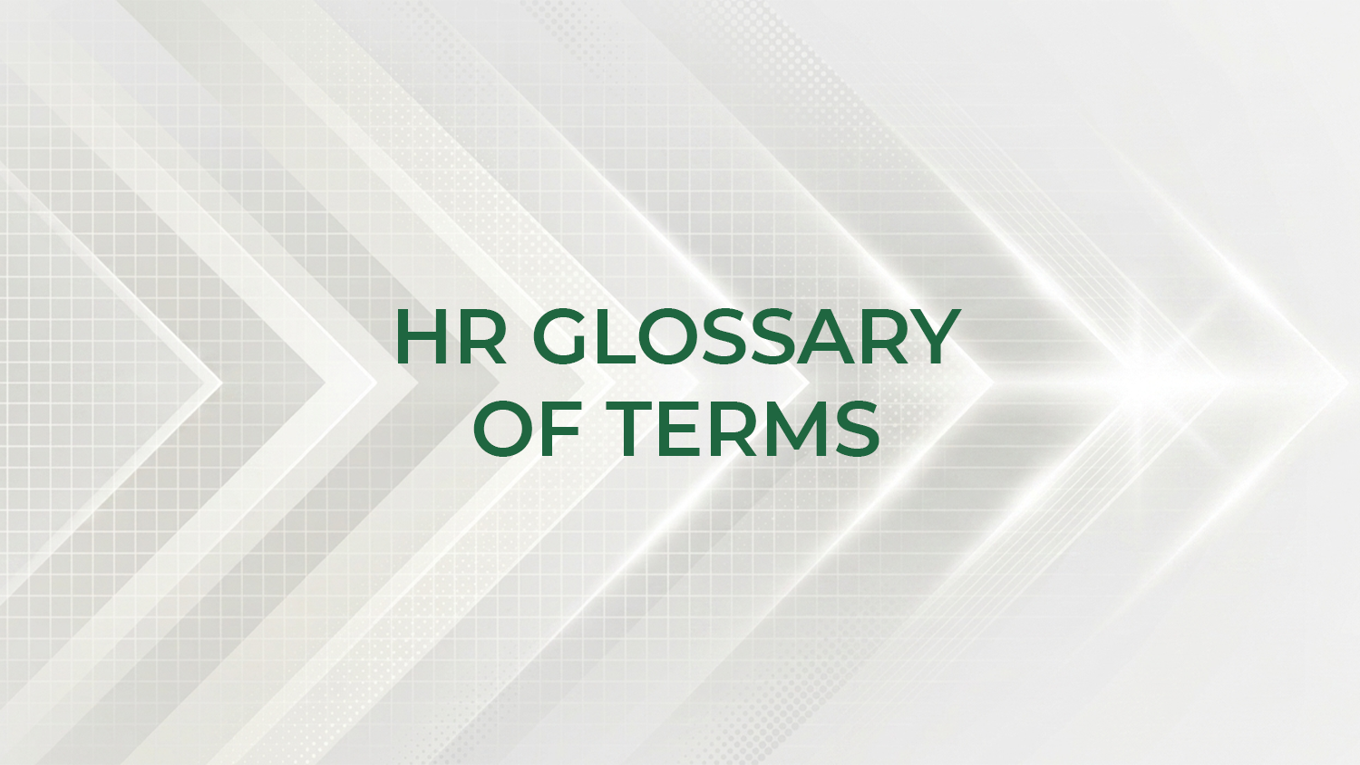 PHF Glossary of Terms