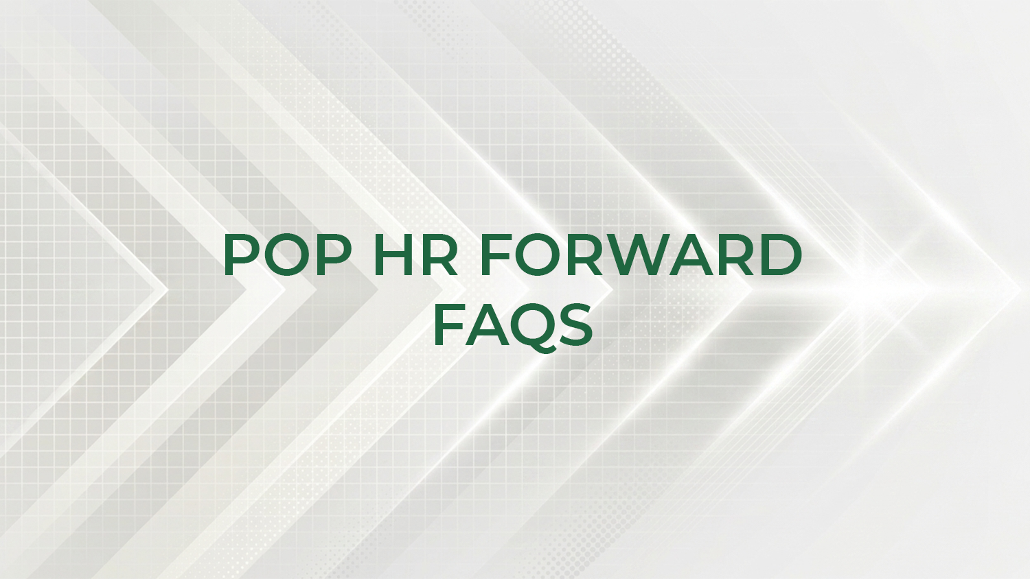 PHF FAQs