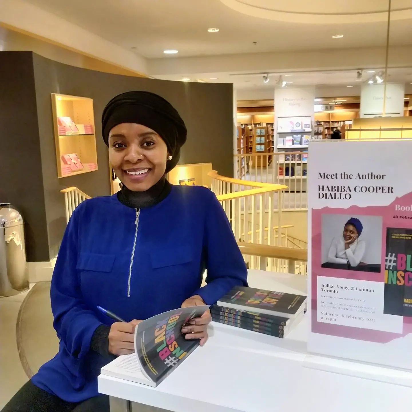 I had a very successful author event and book signing yesterday at @indigoyonge.eglinton The team was so welcoming, supportive and professional. 

Thanks to the community who came out and got their signed copies! It was a pleasure meeting and chattin