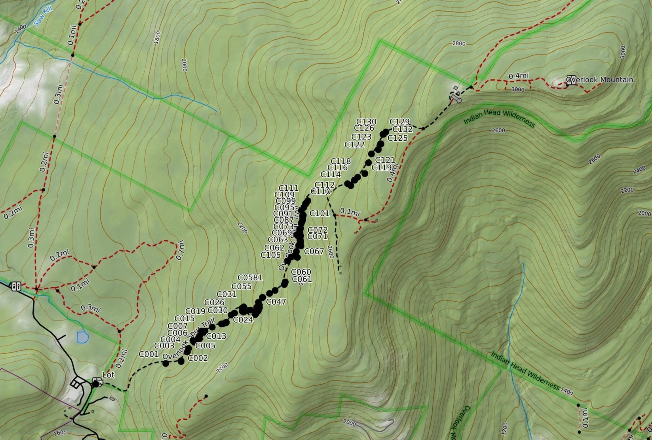 Mapping American Chestnut Sprouts on Overlook Mountain