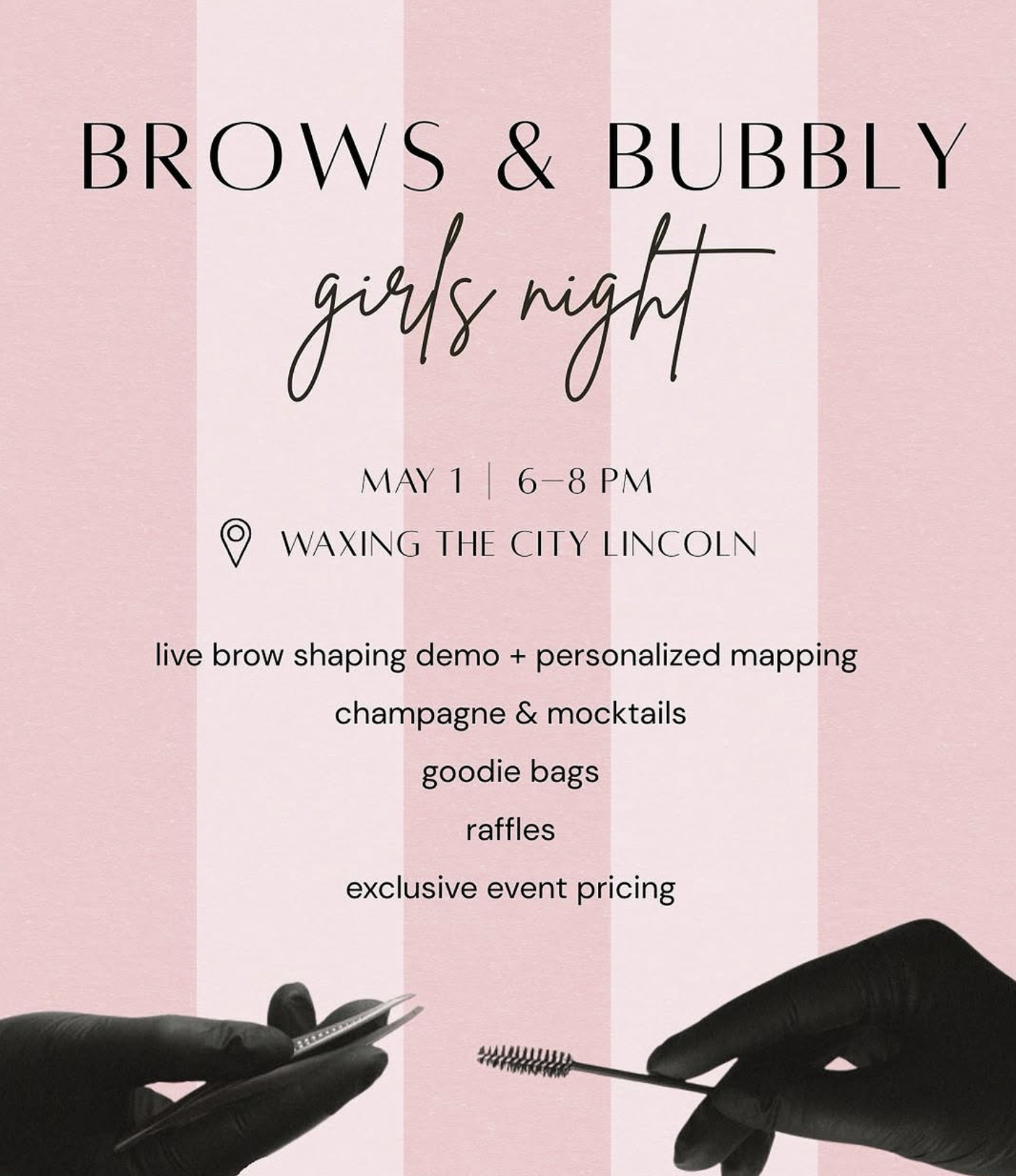 5/1 Brows & Bubbly Girls Night