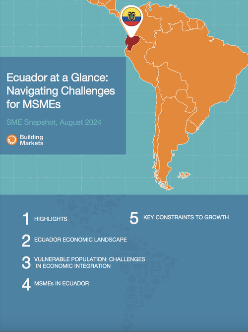 Ecuador at a Glance: Navigating Challenges for MSMEs — Building Markets