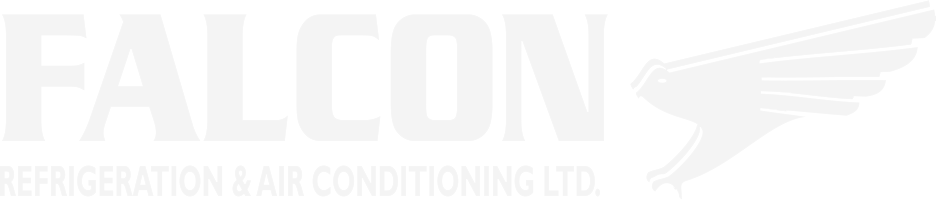 Falcon Refrigeration & Air Conditioning Ltd. logo featuring the word "FALCON" in large letters and a stylized falcon with outstretched wings.