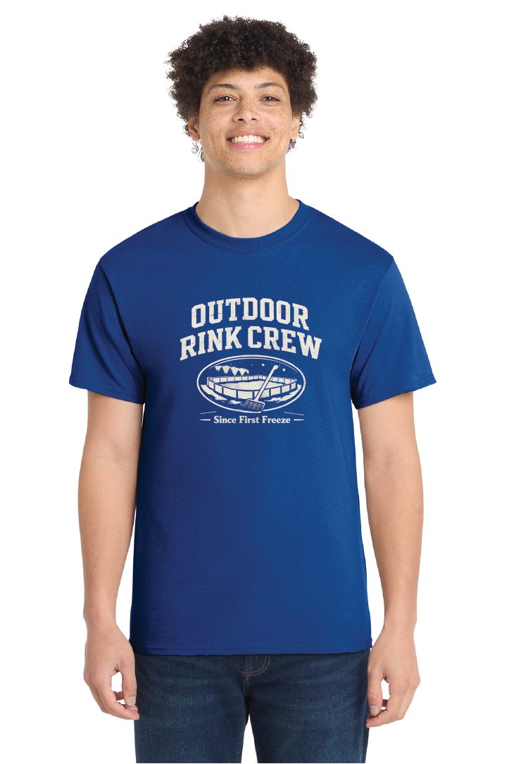 Outdoor Rink Crew / Since First Freeze Tee: Outdoor Rink Crew