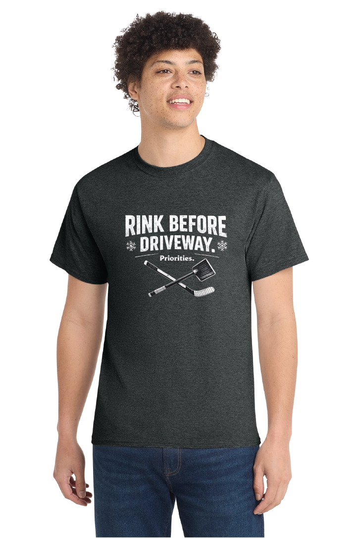 Rink Before Driveway Tee: Outdoor Rink Crew