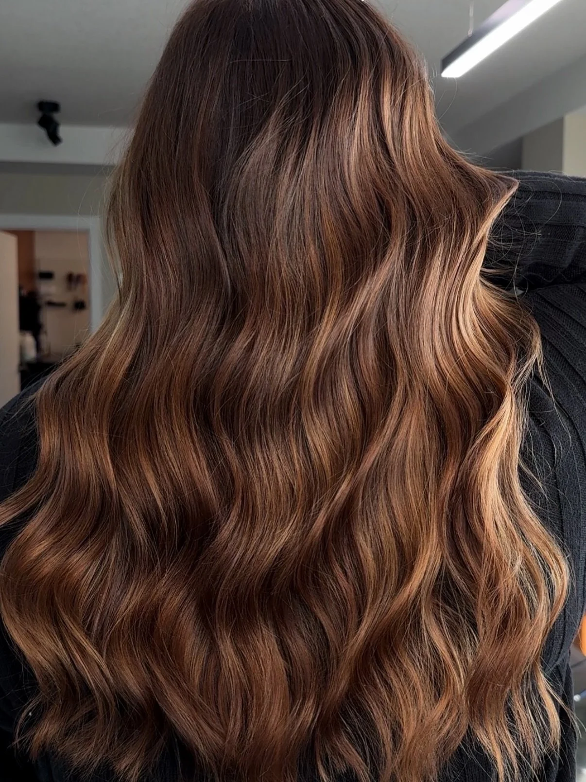 Soft brunette balayage by @stylistslayla 
Little miss &ldquo;I love doing 382774 foils&rdquo; and not a foil in sight 🙀